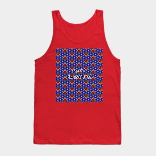 Sparkling Christmas tree pattern. Tank Top